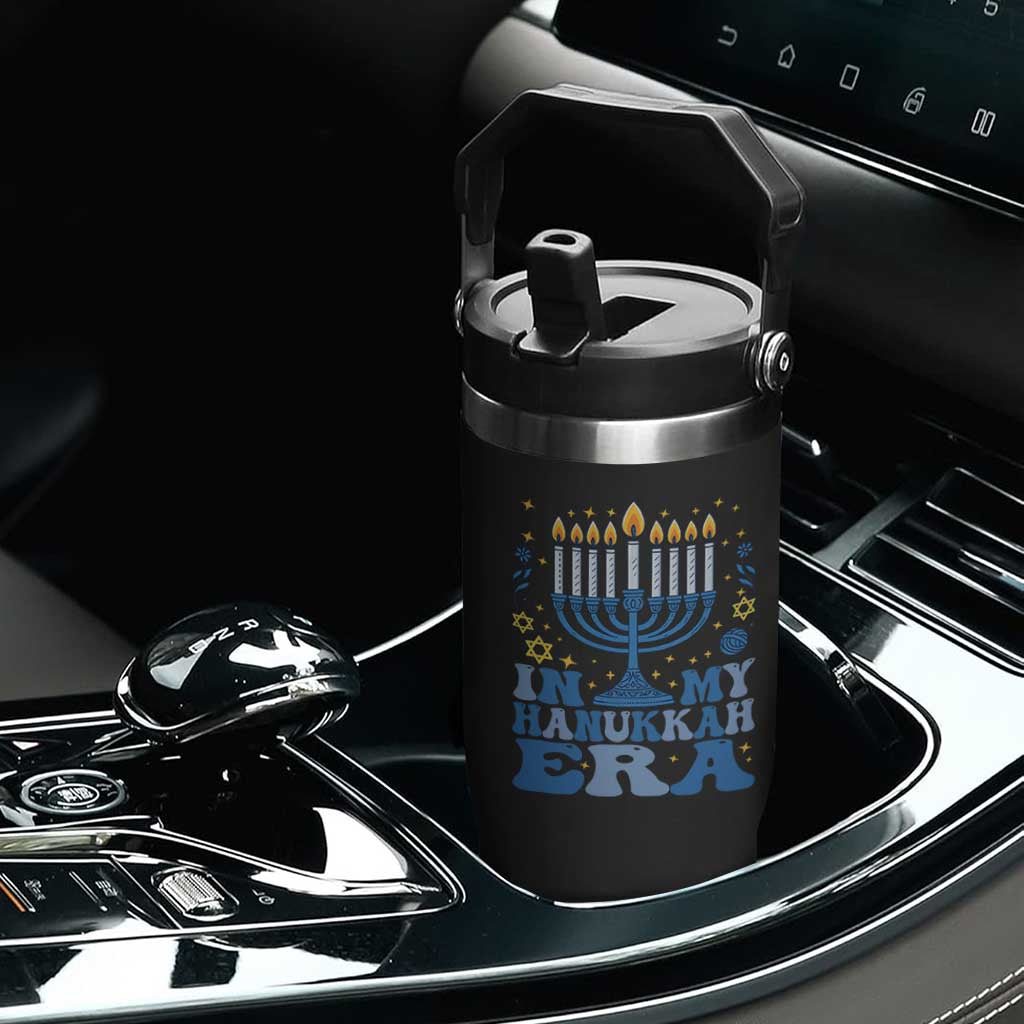 In My Hanukkah Era Flip Straw Tumbler Festival Of Lights Gift TS12 Print Your Wear