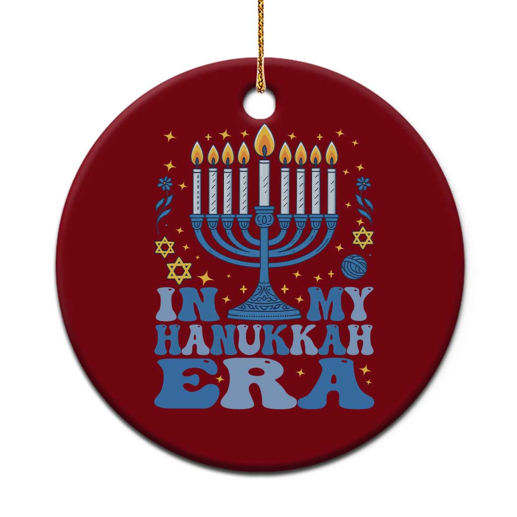 In My Hanukkah Era Ceramic Ornament Festival Of Lights Gift TS12 1pc Red Print Your Wear
