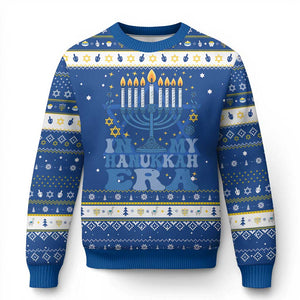 In My Chanukkah Era Hanukkah Ugly Sweater Festival Of Lights Gift TS12 Blue White Print Your Wear
