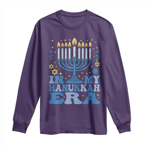 In My Hanukkah Era Long Sleeve Shirt Festival Of Lights Gift TS12 Purple Print Your Wear