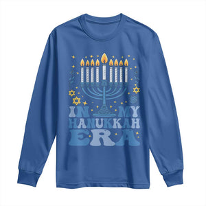 In My Hanukkah Era Long Sleeve Shirt Festival Of Lights Gift TS12 Royal Blue Print Your Wear