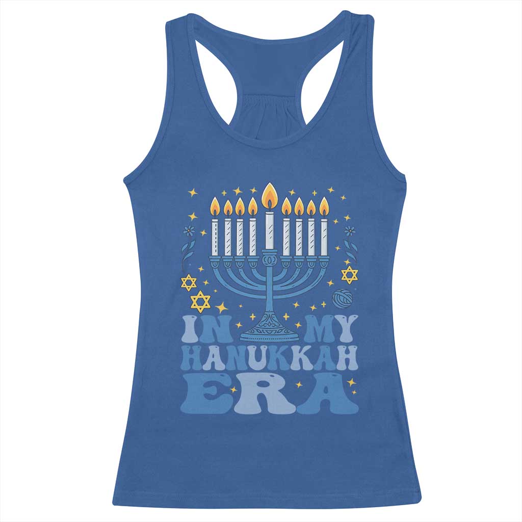 In My Hanukkah Era Racerback Tank Top Festival Of Lights Gift TS12 Royal Blue Print Your Wear