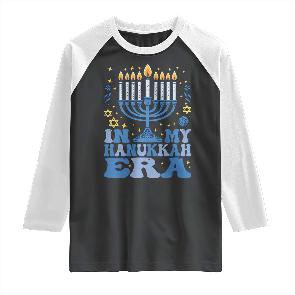 In My Hanukkah Era Raglan Shirt Festival Of Lights Gift TS12 Black White Print Your Wear