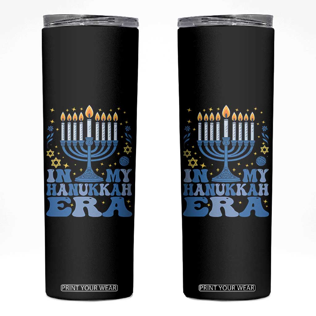In My Hanukkah Era Skinny Tumbler Festival Of Lights Gift TS12 Black Print Your Wear