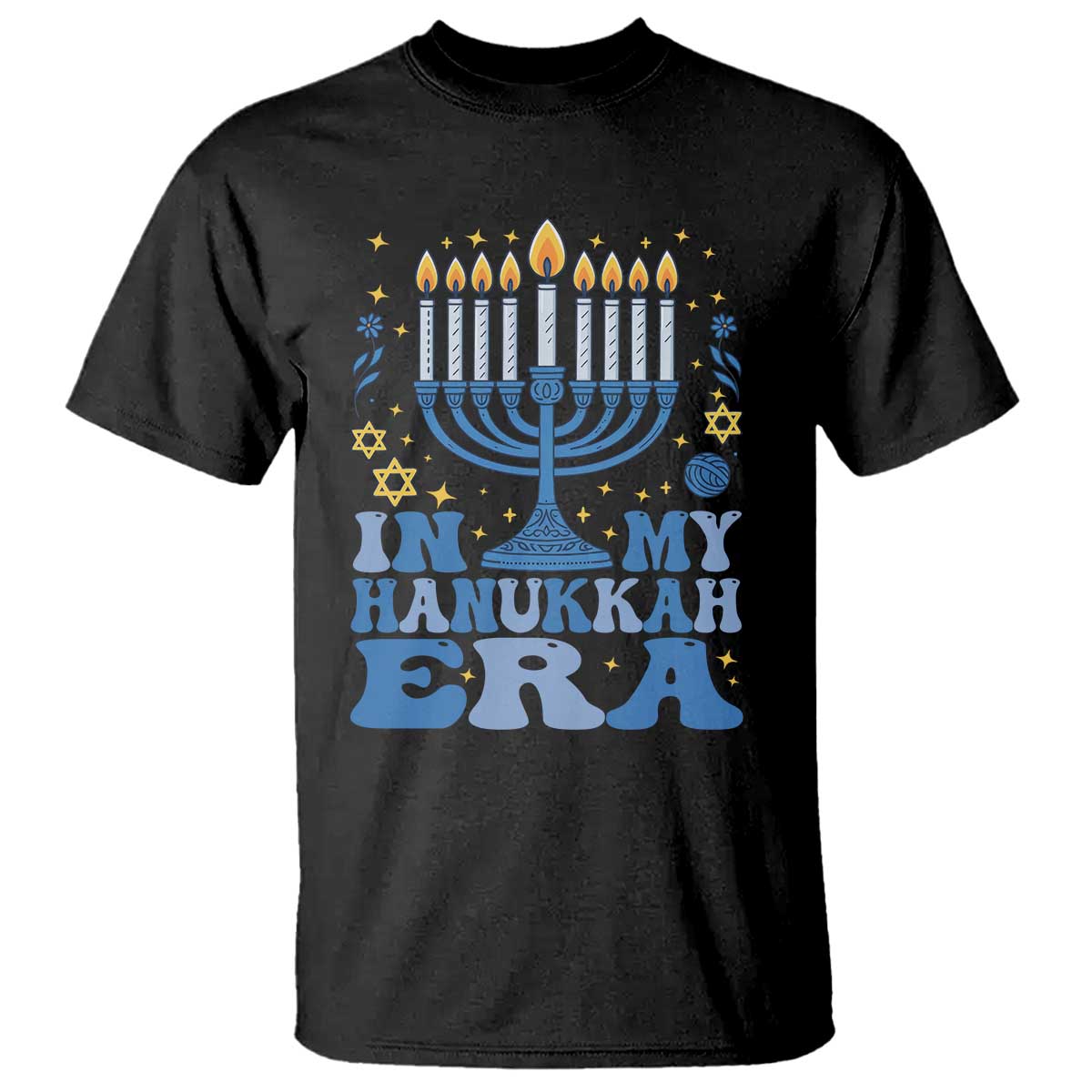 In My Hanukkah Era T Shirt Festival Of Lights Gift TS12 Black Print Your Wear