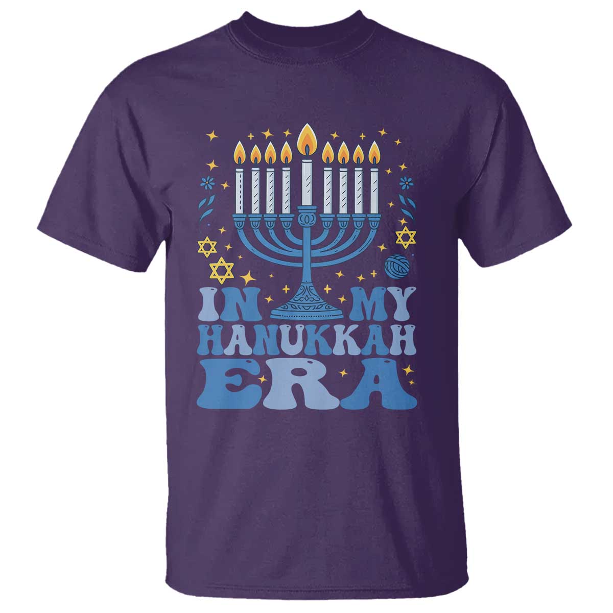 In My Hanukkah Era T Shirt Festival Of Lights Gift TS12 Purple Print Your Wear