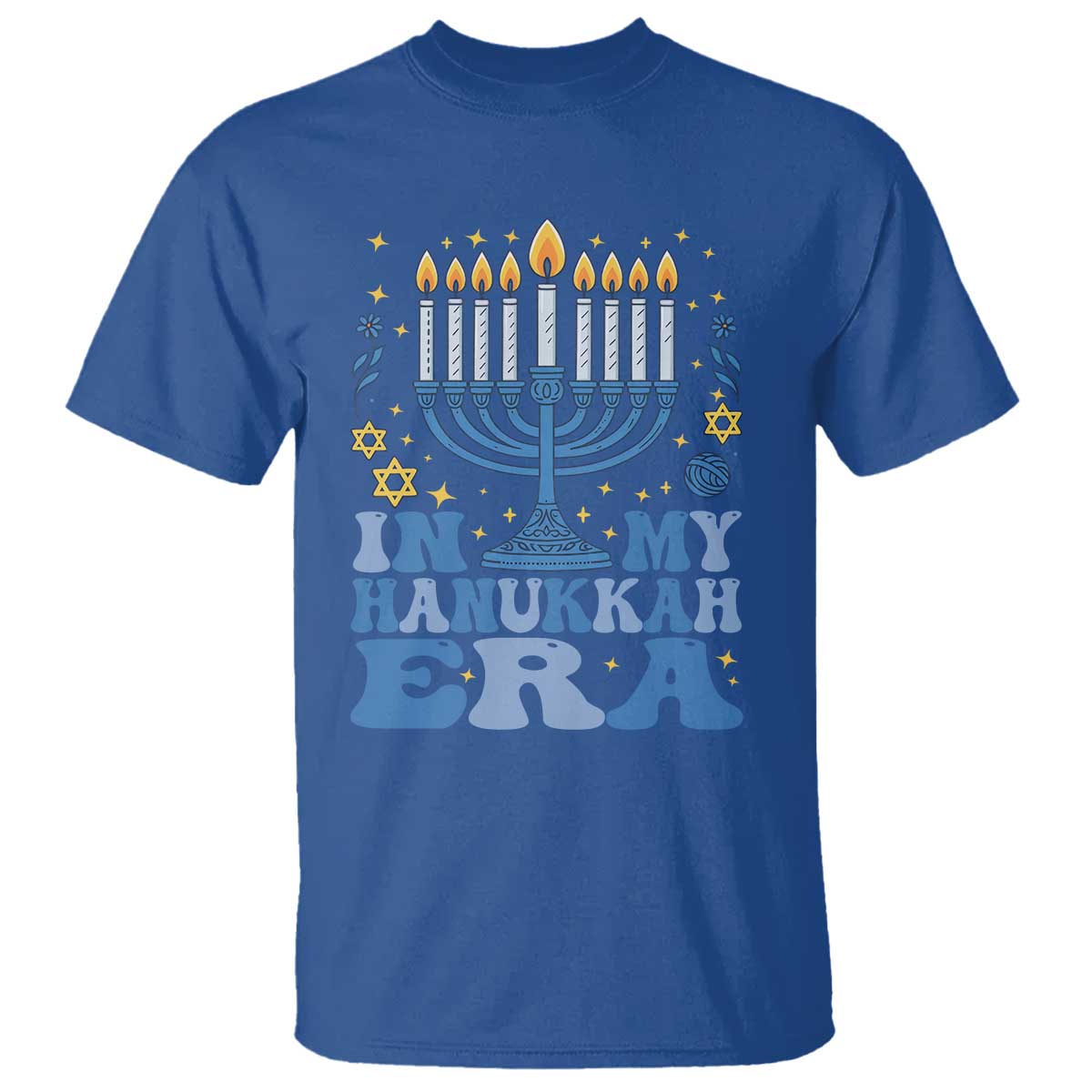 In My Hanukkah Era T Shirt Festival Of Lights Gift TS12 Royal Blue Print Your Wear