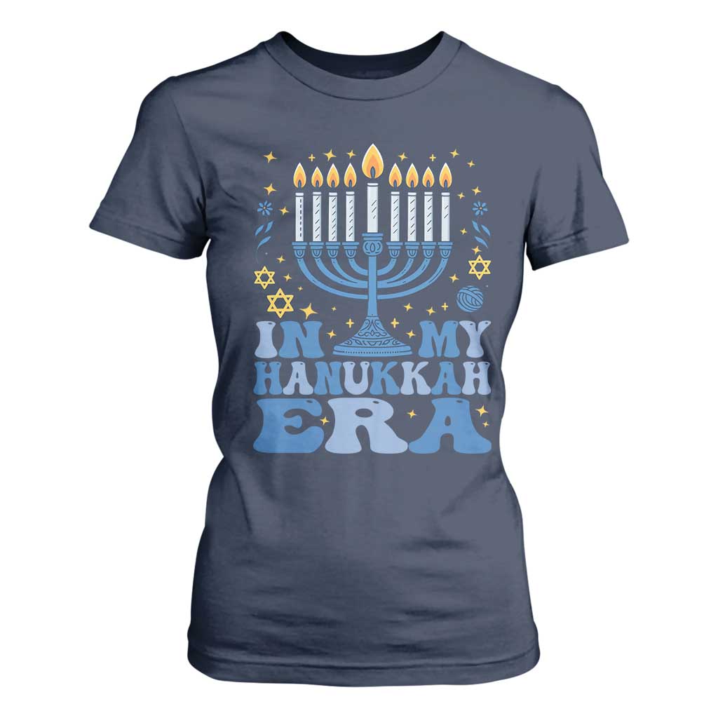 In My Hanukkah Era T Shirt For Women Festival Of Lights Gift TS12 Navy Print Your Wear