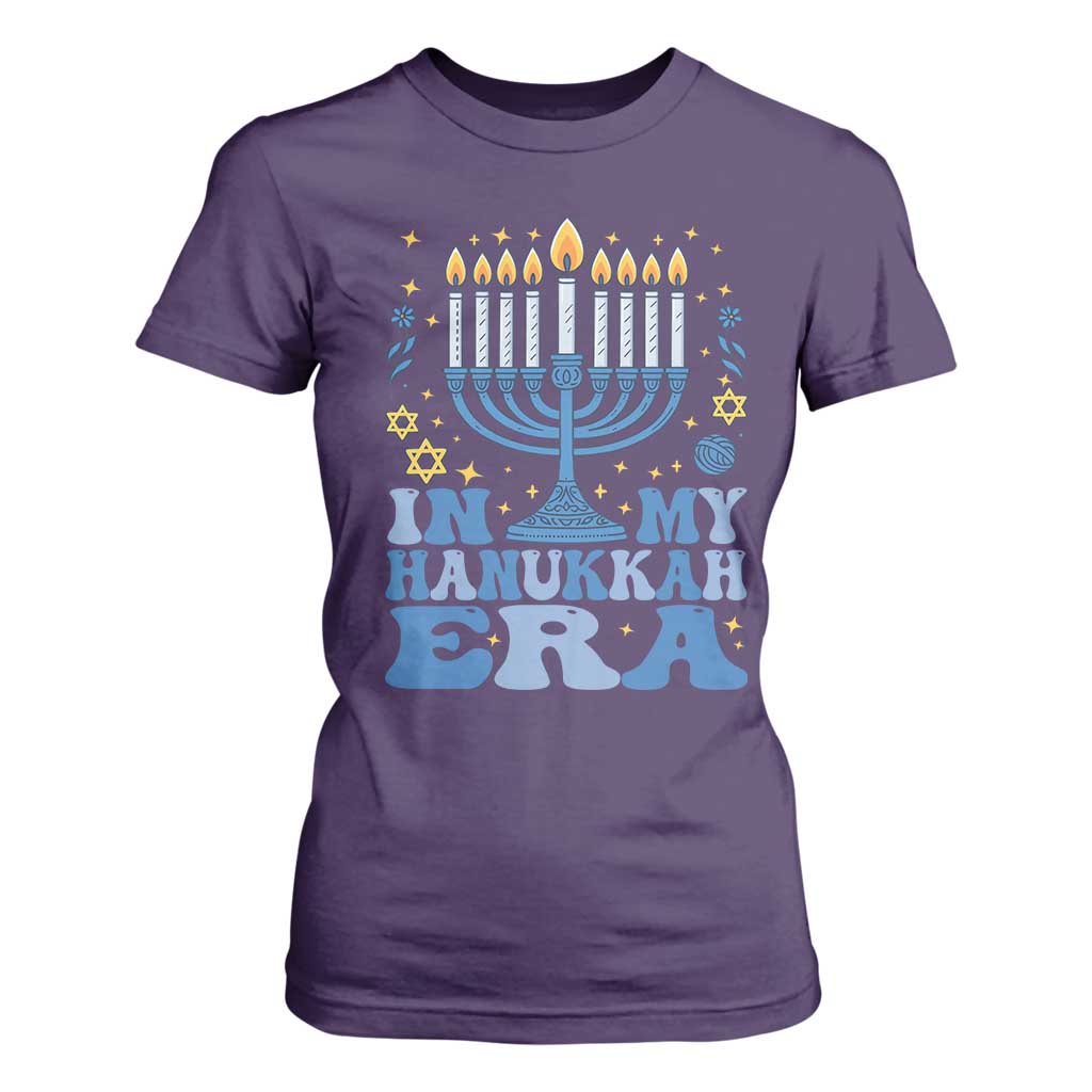 In My Hanukkah Era T Shirt For Women Festival Of Lights Gift TS12 Purple Print Your Wear