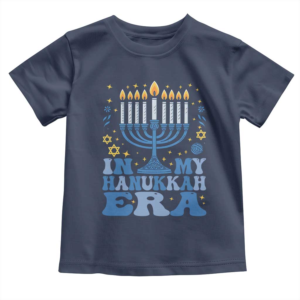 In My Hanukkah Era Toddler T Shirt Festival Of Lights Gift TS12 Navy Print Your Wear