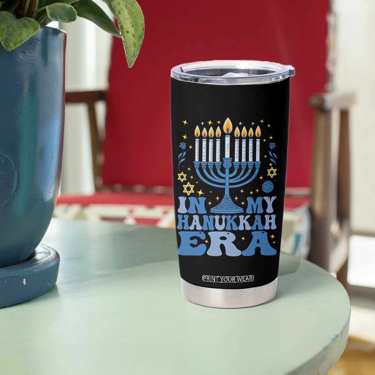 In My Hanukkah Era Tumbler Cup Festival Of Lights Gift TS12 Print Your Wear