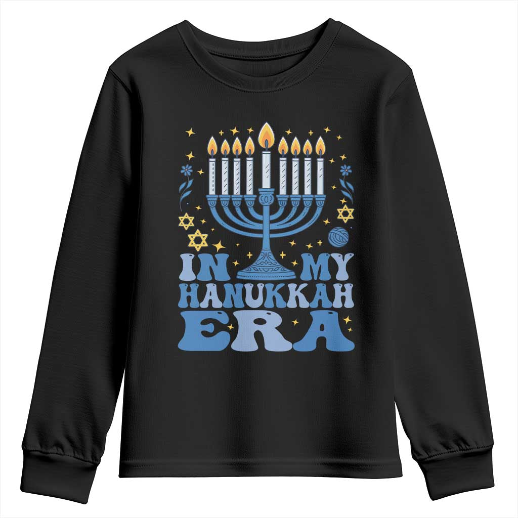 In My Hanukkah Era Youth Sweatshirt Festival Of Lights Gift TS12 Black Print Your Wear