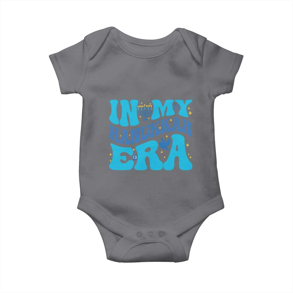 In My Hanukkah Era Baby Onesie Jewish Holiday Celebration Gift TS12 Charcoal Print Your Wear