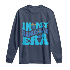 In My Hanukkah Era Long Sleeve Shirt Jewish Holiday Celebration Gift TS12 Navy Print Your Wear