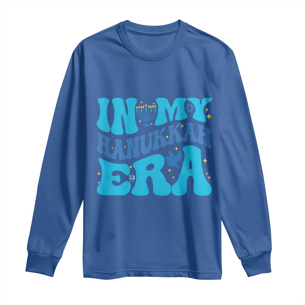 In My Hanukkah Era Long Sleeve Shirt Jewish Holiday Celebration Gift TS12 Royal Blue Print Your Wear