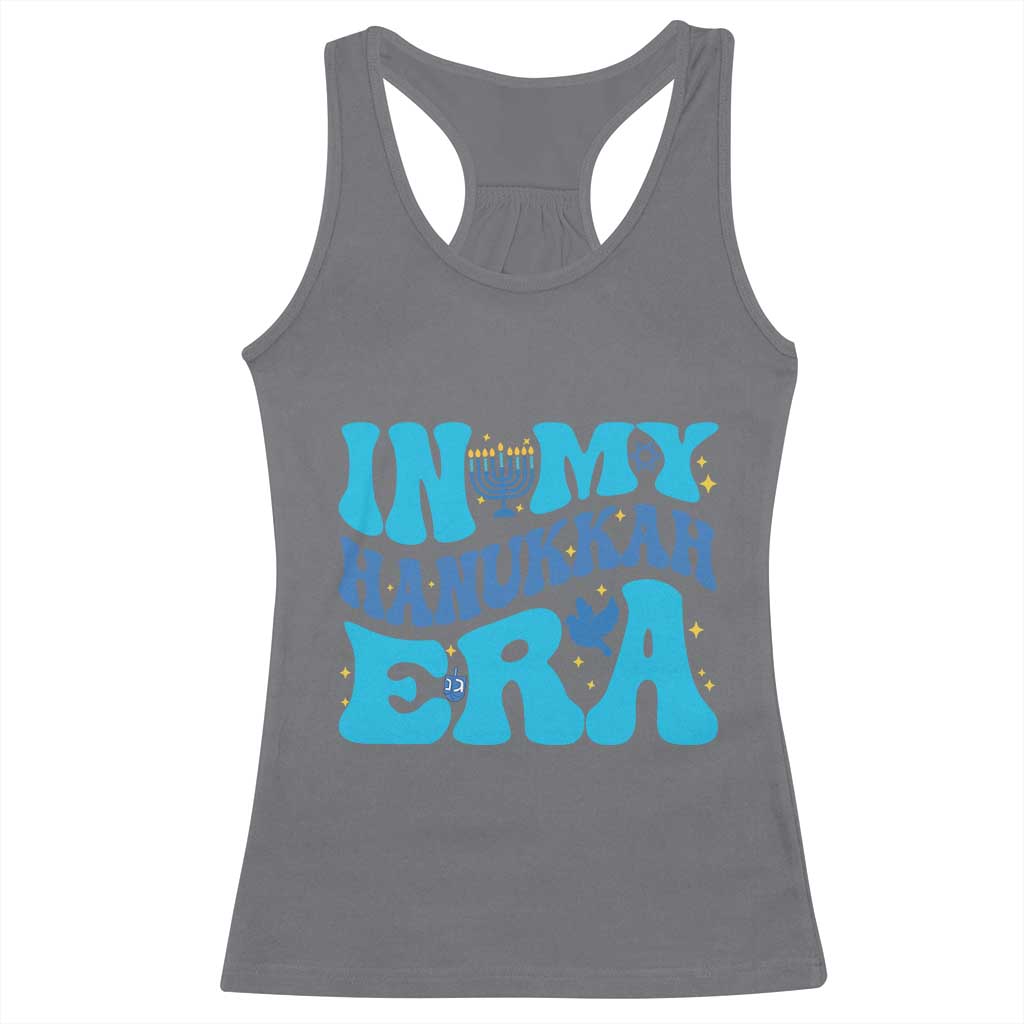 In My Hanukkah Era Racerback Tank Top Jewish Holiday Celebration Gift TS12 Charcoal Print Your Wear