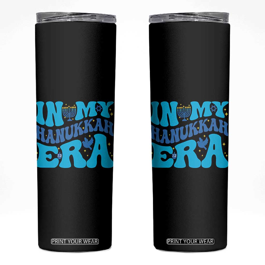 In My Hanukkah Era Skinny Tumbler Jewish Holiday Celebration Gift TS12 Black Print Your Wear