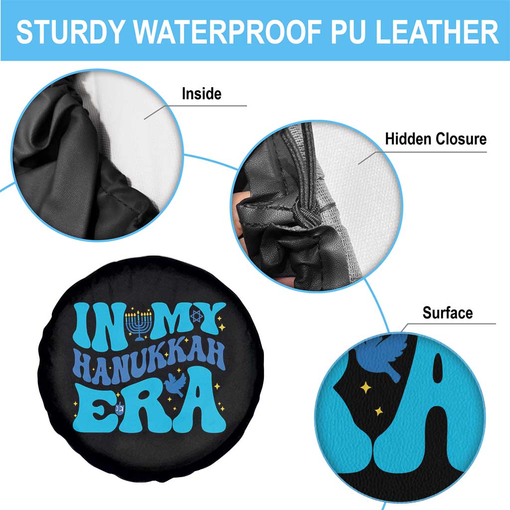 In My Hanukkah Era Spare Tire Cover Jewish Holiday Celebration Gift TS12 Print Your Wear