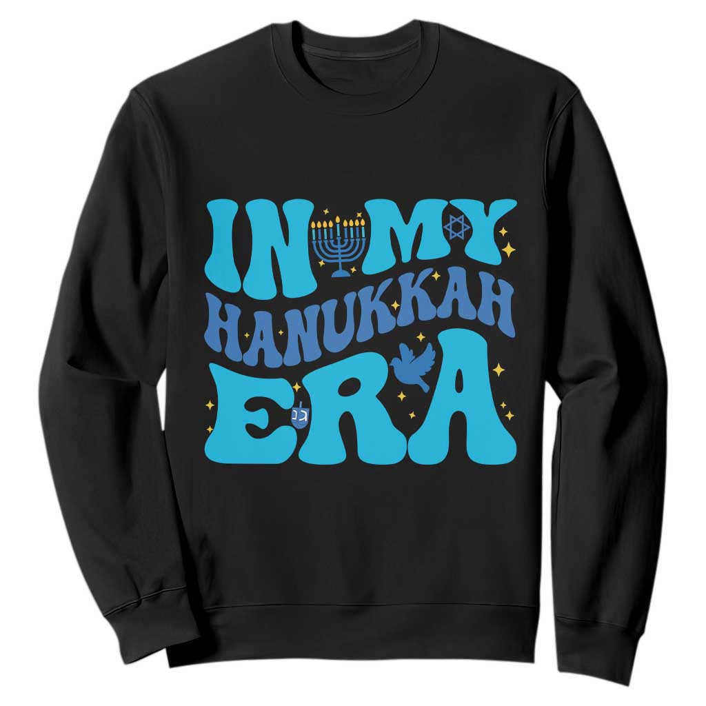 In My Hanukkah Era Sweatshirt Jewish Holiday Celebration Gift TS12 Black Print Your Wear