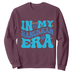 In My Hanukkah Era Sweatshirt Jewish Holiday Celebration Gift TS12 Maroon Print Your Wear