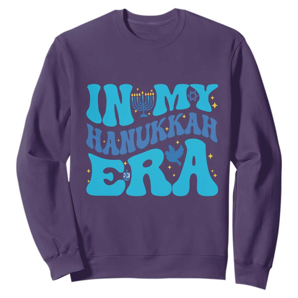 In My Hanukkah Era Sweatshirt Jewish Holiday Celebration Gift TS12 Purple Print Your Wear