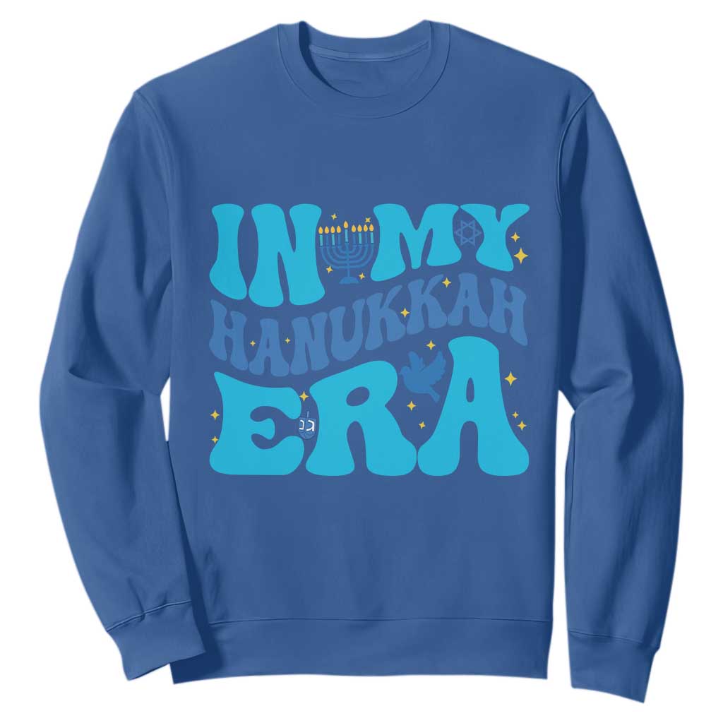 In My Hanukkah Era Sweatshirt Jewish Holiday Celebration Gift TS12 Royal Blue Print Your Wear