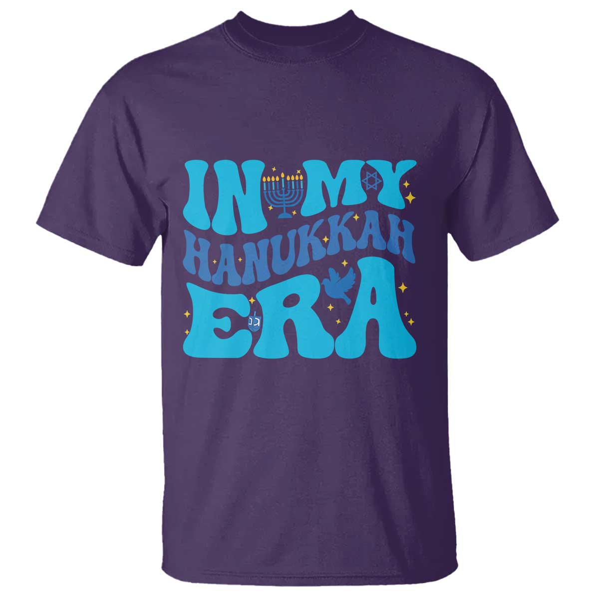 In My Hanukkah Era T Shirt Jewish Holiday Celebration Gift TS12 Purple Print Your Wear