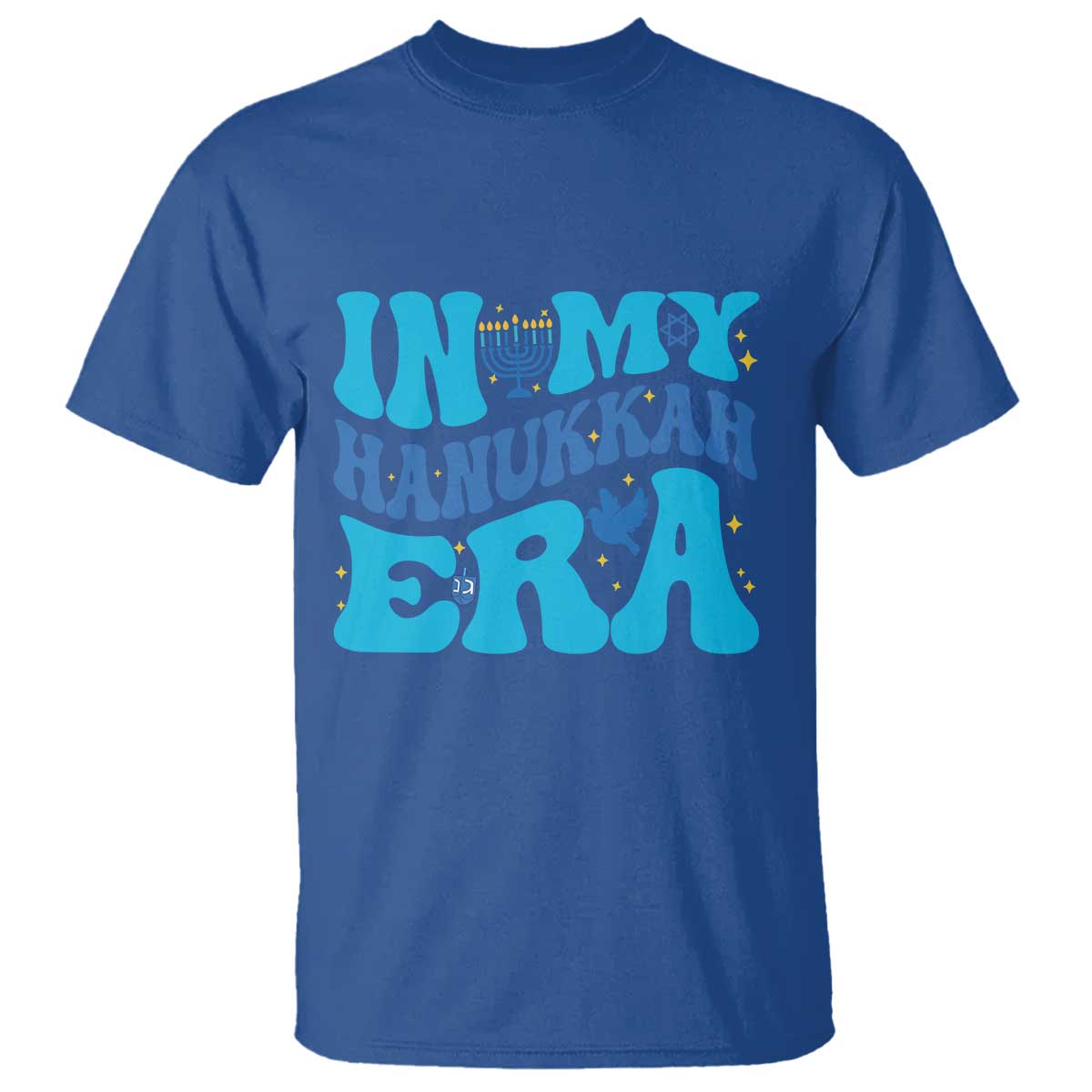 In My Hanukkah Era T Shirt Jewish Holiday Celebration Gift TS12 Royal Blue Print Your Wear