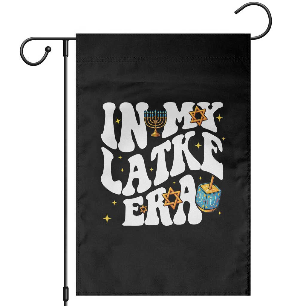 Hanukkah Jewish Holiday Gift Garden Flag In My Latke Era TS12 Black Print Your Wear
