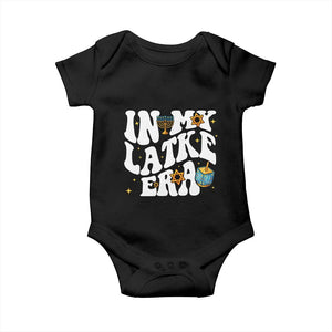 Hanukkah Jewish Holiday Gift Baby Onesie In My Latke Era TS12 Black Print Your Wear