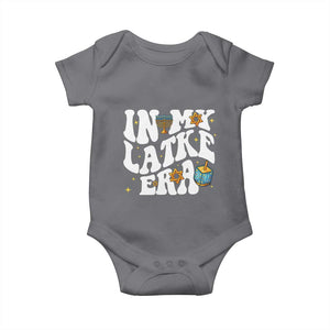Hanukkah Jewish Holiday Gift Baby Onesie In My Latke Era TS12 Charcoal Print Your Wear