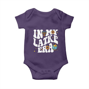 Hanukkah Jewish Holiday Gift Baby Onesie In My Latke Era TS12 Purple Print Your Wear