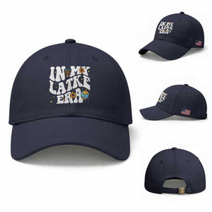 Hanukkah Jewish Holiday Gift Baseball Cap In My Latke Era TS12 Baseball Cap Universal Fit Navy Print Your Wear