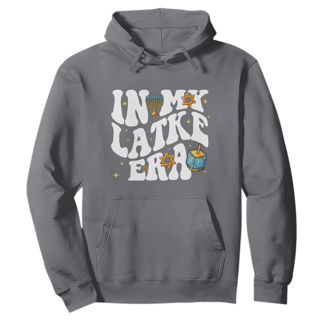 Hanukkah Jewish Holiday Gift Hoodie In My Latke Era TS12 Charcoal Print Your Wear