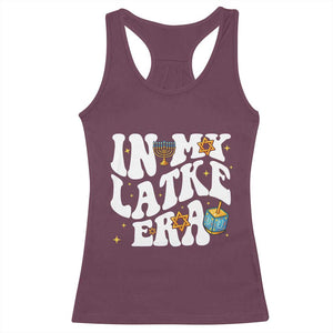 Hanukkah Jewish Holiday Gift Racerback Tank Top In My Latke Era TS12 Maroon Print Your Wear