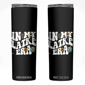 Hanukkah Jewish Holiday Gift Skinny Tumbler In My Latke Era TS12 Black Print Your Wear