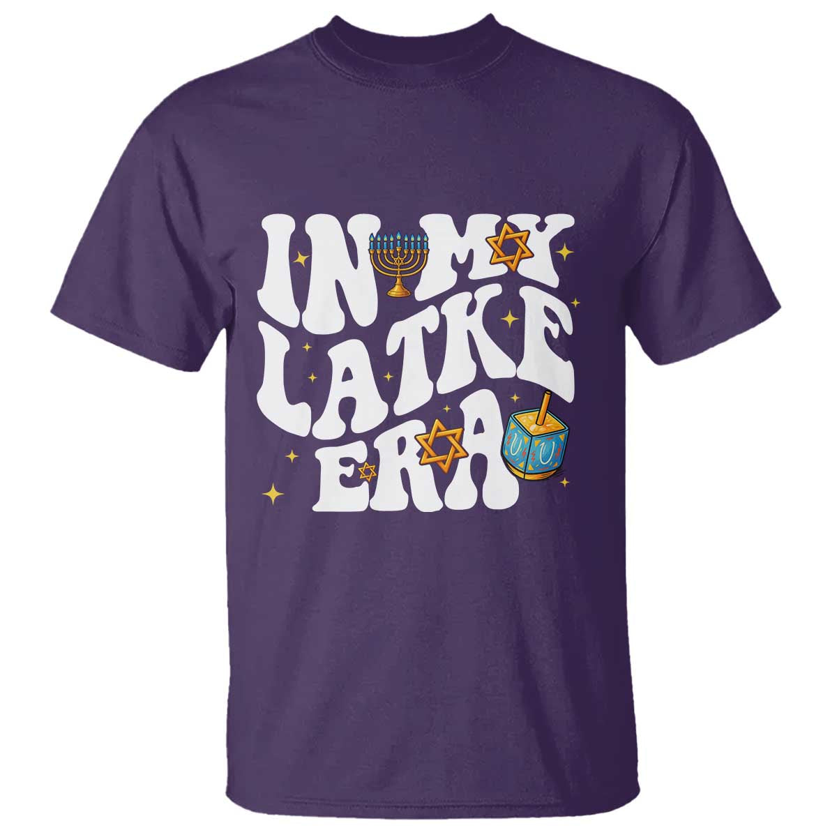 Hanukkah Jewish Holiday Gift T Shirt In My Latke Era TS12 Purple Print Your Wear