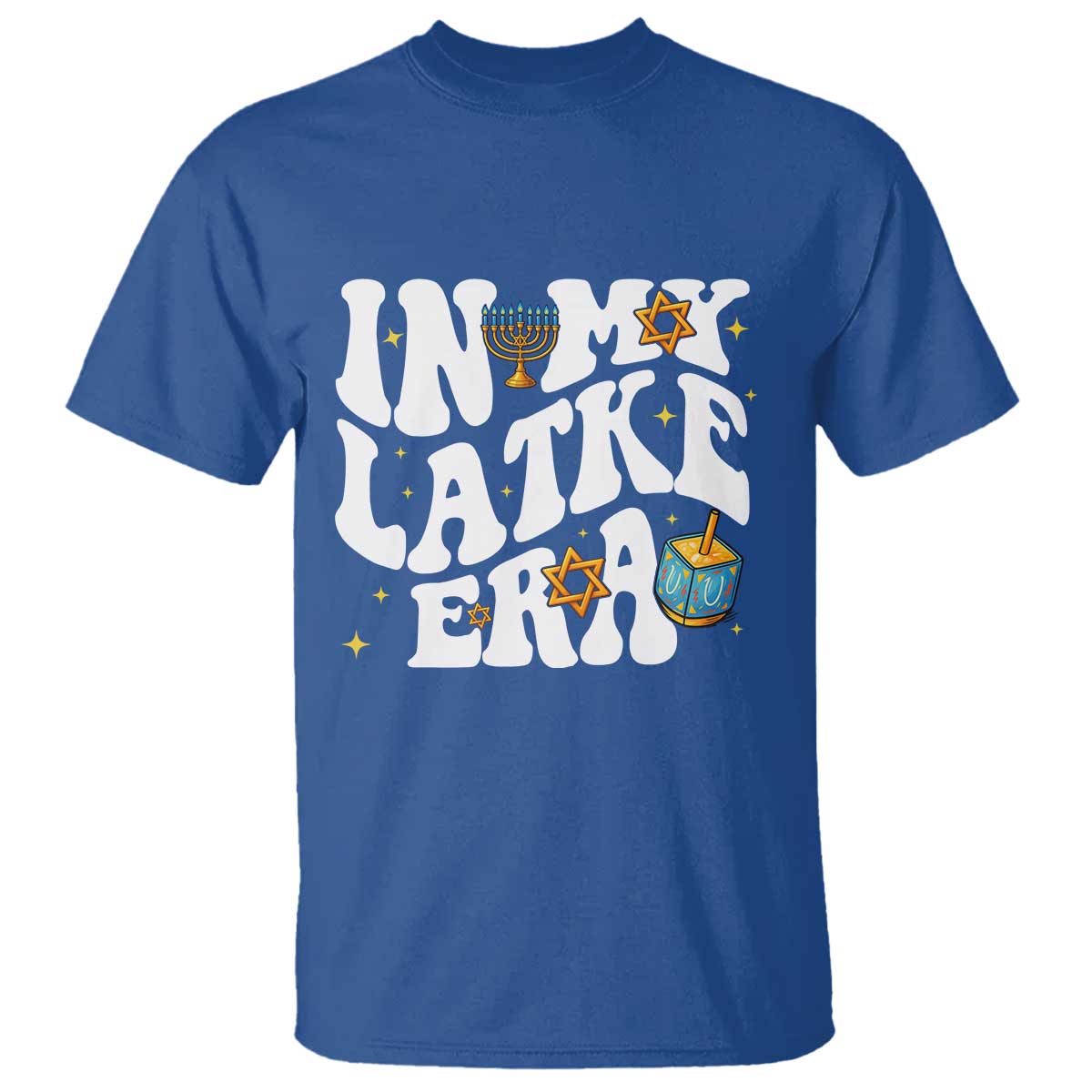 Hanukkah Jewish Holiday Gift T Shirt In My Latke Era TS12 Royal Blue Print Your Wear