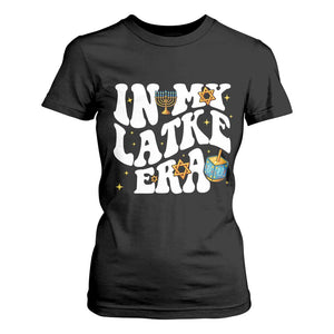Hanukkah Jewish Holiday Gift T Shirt For Women In My Latke Era TS12 Black Print Your Wear