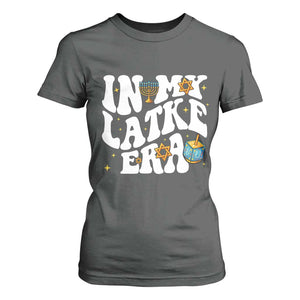 Hanukkah Jewish Holiday Gift T Shirt For Women In My Latke Era TS12 Dark Heather Print Your Wear