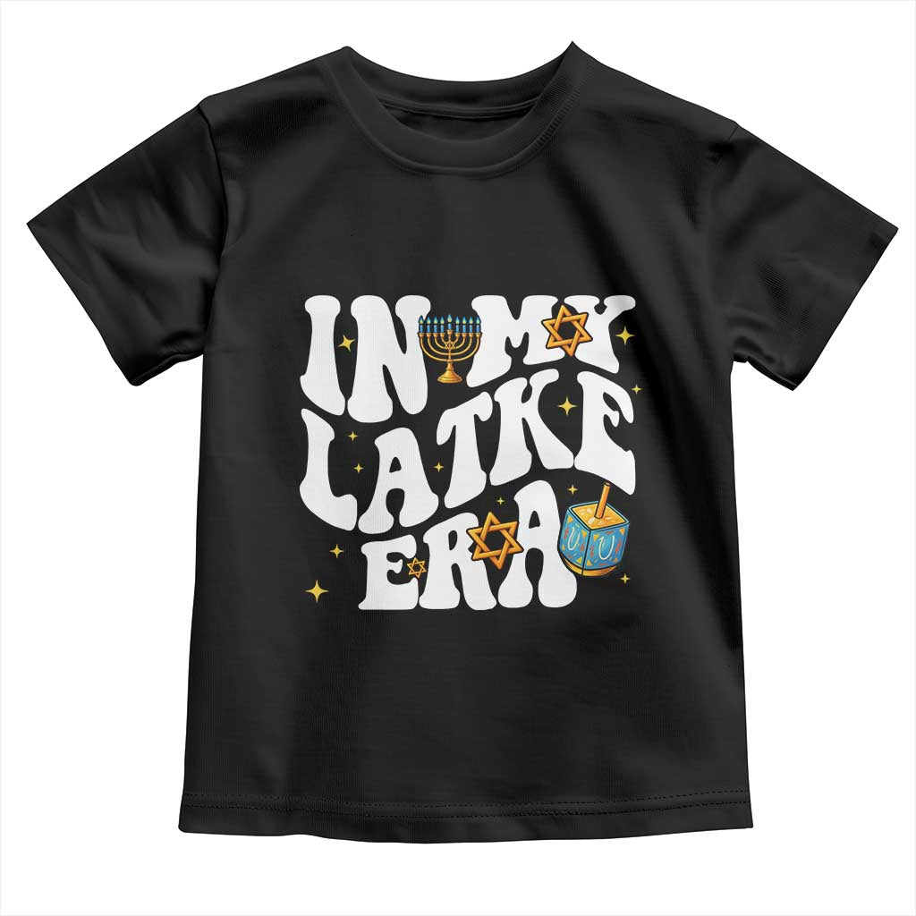 Hanukkah Jewish Holiday Gift Toddler T Shirt In My Latke Era TS12 Black Print Your Wear