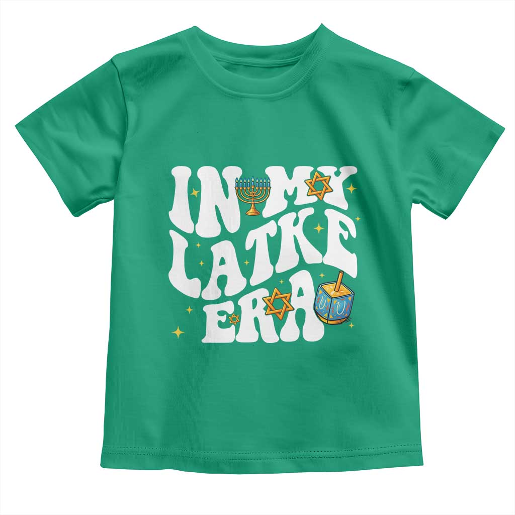 Hanukkah Jewish Holiday Gift Toddler T Shirt In My Latke Era TS12 Irish Green Print Your Wear