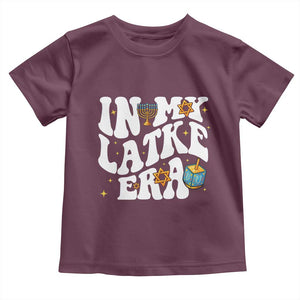 Hanukkah Jewish Holiday Gift Toddler T Shirt In My Latke Era TS12 Maroon Print Your Wear