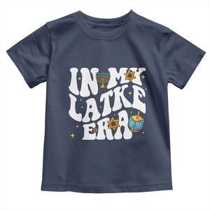 Hanukkah Jewish Holiday Gift Toddler T Shirt In My Latke Era TS12 Navy Print Your Wear