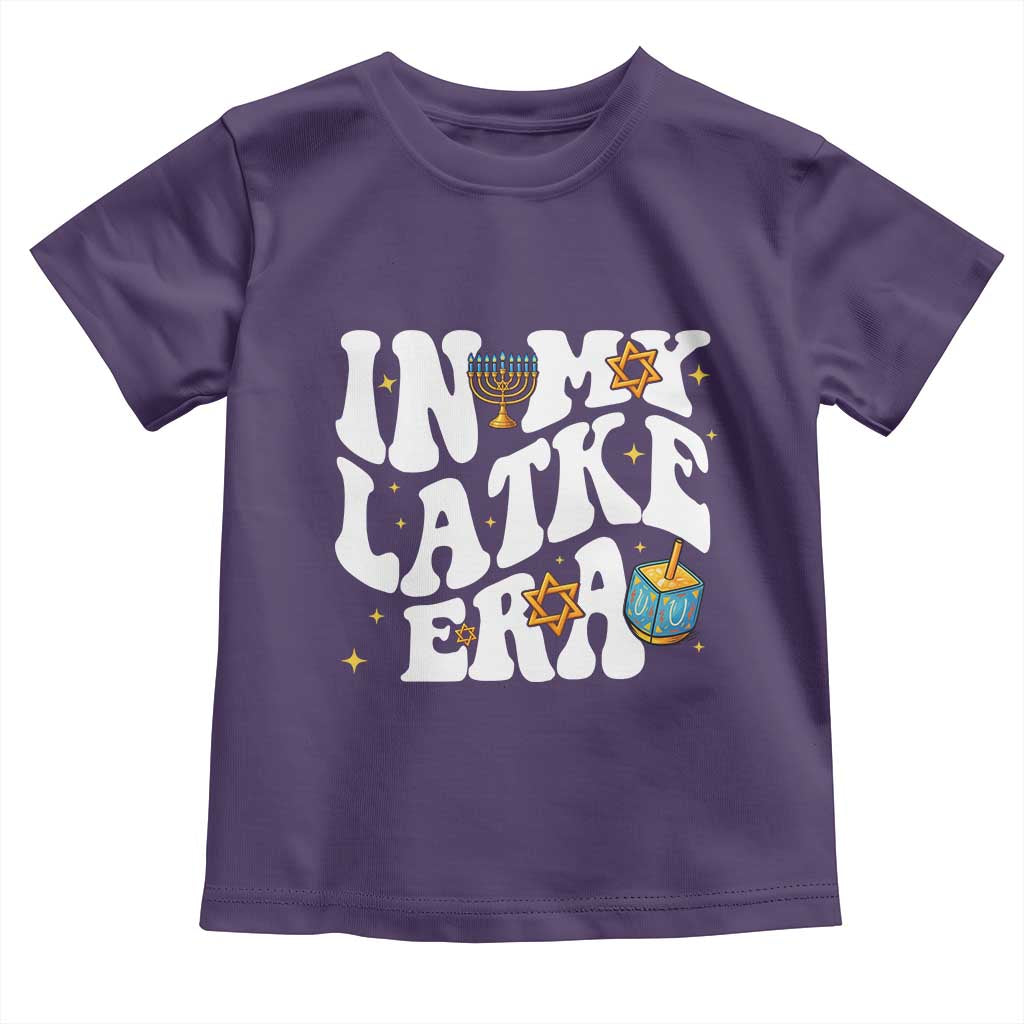 Hanukkah Jewish Holiday Gift Toddler T Shirt In My Latke Era TS12 Purple Print Your Wear