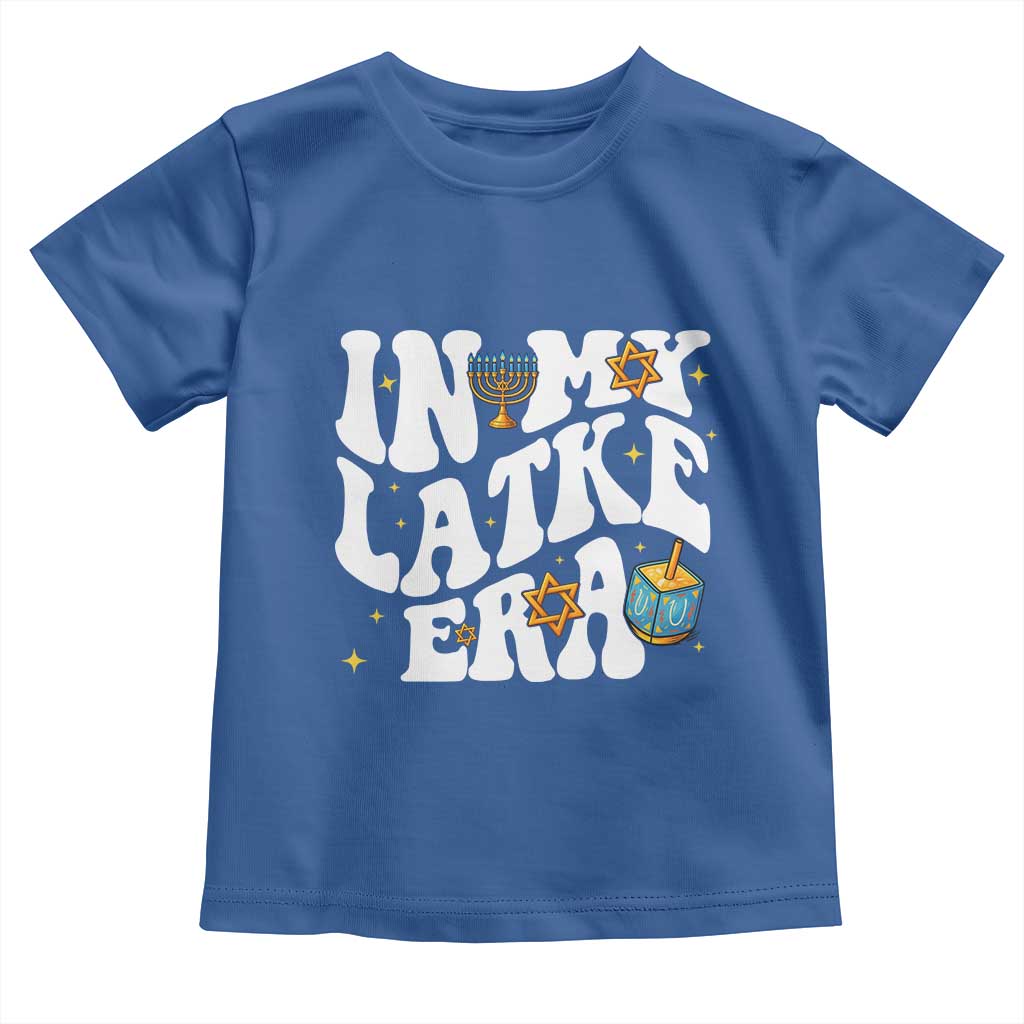 Hanukkah Jewish Holiday Gift Toddler T Shirt In My Latke Era TS12 Royal Blue Print Your Wear