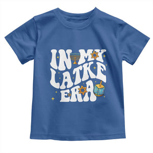 Hanukkah Jewish Holiday Gift Toddler T Shirt In My Latke Era TS12 Royal Blue Print Your Wear