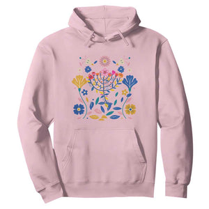 Hanukkah Floral Menorah Hoodie Jewish Gift For Women TS12 Light Pink Print Your Wear