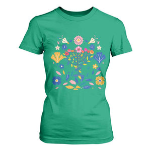 Hanukkah Floral Menorah T Shirt For Women Jewish Gift For Women TS12 Irish Green Print Your Wear
