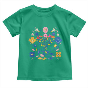 Hanukkah Floral Menorah Toddler T Shirt Jewish Gift For Women TS12 Irish Green Print Your Wear